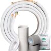 1/4" x 3/8" 9K MrCool Ductless Mini Split Line Set AC Kit with Control Wire 25 Ft