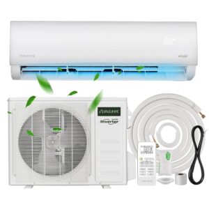 18000BTU Mini Split Air Conditioner Ductless Inverter Heat Pump, 208-230V 19SEER2,Min Split AC/Heating System, Energy Saving, Cooler up to 1250 Sq. Ft, Full Set installation Kit