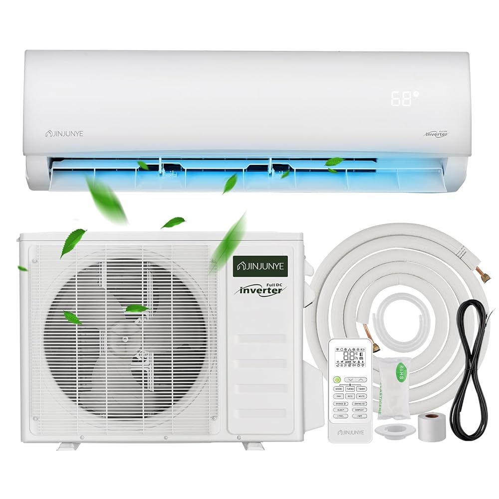 18000BTU Mini Split Air Conditioner Ductless Inverter Heat Pump, 208-230V 19SEER2,Min Split AC/Heating System, Energy Saving, Cooler up to 1250 Sq. Ft, Full Set installation Kit 18000BTU Mini Split Air Conditioner Ductless Inverter Heat Pump, 208-230V 19SEER2,Min Split AC/Heating System, Energy Saving, Cooler up to 1250 Sq. Ft, Full Set installation Kit