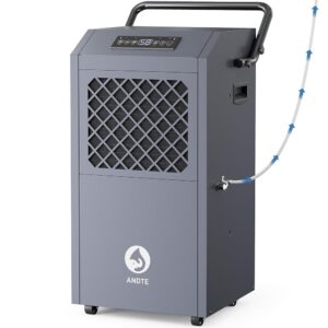 190 Pints Commercial Dehumidifier with Pump，Drain Hose，Industrial Dehumidifiers,Built-In Pump，for Basement, Crawl Space, and Job Sites