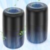 2 Pack Vhoiu Air Purifiers for Home Bedroom up to 600ft², Quiet Air Purifier With Night Light, Whole House Has Fresh Air, H13 True HEPA Air Cleaner For Office, Dorm, Apartment,...