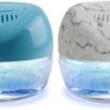 2-Pack Water-Based Purifier Air Washer, Air Revitalizer & Fresh Aire Freshener, Air Fresher with 7 LED Color Changing Mood Light for Rooms