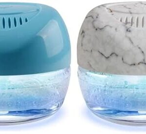 2-Pack Water-Based Purifier Air Washer, Air Revitalizer & Fresh Aire Freshener, Air Fresher with 7 LED Color Changing Mood Light for Rooms