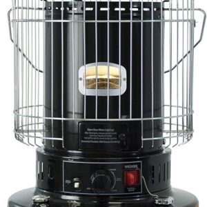 23800 BTU Convection Kerosene Heaters for Indoor Use Portable (Black)