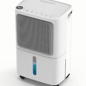 2500 Sq. Ft Dehumidifier for Basement, 34 Pint Dehumidifiers For Home, Large Room, Auto Drain or Manual Drainage, Digital Control Panel, Auto Defrost, 24H Timer, Child Lock