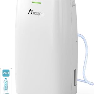 32-Pint Dehumidifier for Basement and Large Room - 2000 Sq. Ft, Quiet Dehumidifier for Large Capacity Room Home Bathroom Basements - Auto Continuous Drain Remove Moisture with...