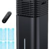 4-IN-1 Portable Air Conditioners, Evaporative Air Cooler w/4 Modes & 3 Speeds, 15H Timer for Smart Auto-off, 2-Gal Tank for 20H Cooling,17FT Remote,No Hose...