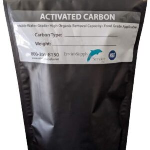 4x8 Activated Carbon (Virgin Coconut Shell), Bulk Charcoal for Gas, Air Purification, Odor Removal, Deodorizer Vapor Phase Applications - 5 Pound Bag (80 Ounces)