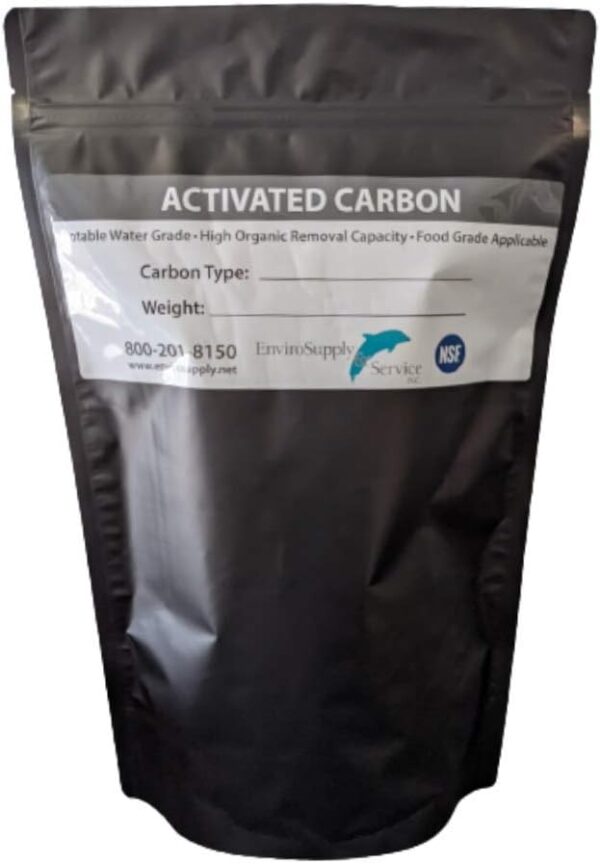 4x8 Activated Carbon (Virgin Coconut Shell), Bulk Charcoal for Gas, Air Purification, Odor Removal, Deodorizer Vapor Phase Applications - 5 Pound Bag (80 Ounces)