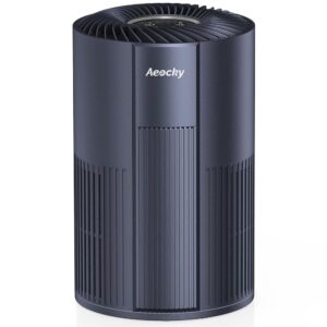 5-in-1 HEPA Aeocky Air Purifier for Home with Washable Pre-Filter, Activated Carbon Filter, Aroma box, Quiet portable air purifier for Pollen, Smoke, Dust, For Bedroom, Desktop,...