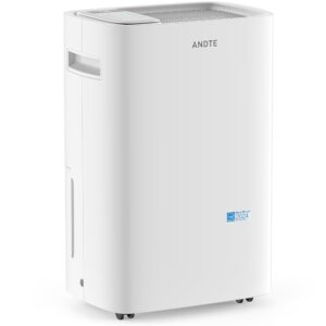 52 Pints Energy Star Dehumidifier, 4500 Sq.Ft Dehumidifier for Basement and Home, Large Room Dehumidifiers with Drain Hose & Water Tank, 24H Timer, Auto Defrost, Dry Clothes -...