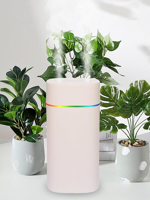 600ml/20 oz Dual Channels Mini USB Powered(No Battery) Humidifier 6~12hr for Bedroom Plants Indoor Room Bedside for Nightstand, Small Portable Personal Desk Humidifiers...