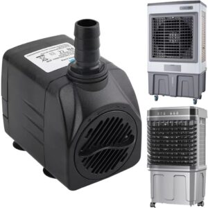 6091050 Evaporative Cooler Pump,Cooler Pump for Model:MC91,MC92V,M350,11,000 CFM,Swamp Cooler Pump with 3 Pin Connector,3 Type of Connecting Pipe Joint and Clamp (6091050)