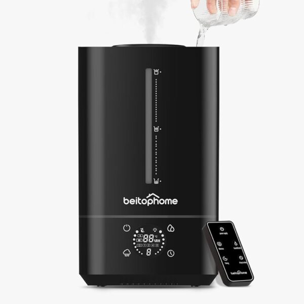 6L Humidifiers for Bedroom Large Room, Cool Mist Humidifier for Baby and Plants, Top Fill Humidifiers with Remote Control, Smart Humidistat Control, Quiet, Adjustable Mist, Up...