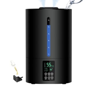 6L Humidifiers for Bedroom Large Room Home, Cool and Warm Humidifiers for Baby and Plants Mist Top Fill Desk Humidifiers Essential Oil Diffuser, Quiet with Adjustable...