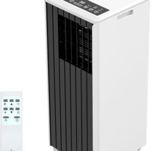 8,000BTUs Portable Air Conditioners Room Up to 350 Sq.Ft, 4-In-1 Portable Ac With Cool, Fan, Dehumidifier & Sleep Mode, Indoor Ac Unit w/Remote Control, 24H Timer, Window...