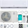 9000 BTU Mini Split Air Conditioner, 23 SEER2 Mini Split AC/Heating System, Inverter Ductless Air Conditioner w/WiFi,Pre-Charged & 16.4ft Installation Kits, 115V AC Unit Cools...