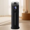 9L/2.5Gal Humidifier for Large Room Bedroom, KZF Ultrasonic Cool Mist Humidifier with Humidistat, 360°Nozzle, Last 72 Hours Suitable for Baby Home Indoor Plant (Black) (Black)