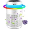 Afloia Air Purifiers for Bedroom with 7 Colors Light & Fragrance Sponge for Home Office Living Room, Small Desktop Air Purifier for Pet Dander Mold Pollen Odor Smoke Dust