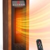 Air Choice Infrared Heater, 1500W Space Heater for Indoor Use with Thermostat, Remote, 3 Modes, 12H Timer, Fast Heating, Tip-over & Overheat Protection, Child Lock, Tower Heater...