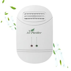 Air Ionizers for Home, Plug In Air Purifier，Negative Ion Filtration System, Quiet Air Freshener for Bedroom, Office, Kitchen, Portable Air Filter Odor, Smoke Dust,Mini Air Cleaner