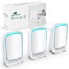 air purifier (3 Pack) Negative air ionizer for home use,filterless mobile air ionizer,negative ion deodorization,mini air purifier for home,office,pets,smokers,toilet,bathroom