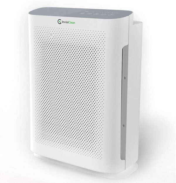 Air Purifier for Home Allergies & Pets | 4-in-1 H13 True HEPA Filter/Ionizer/Carbon + UV Light | Portable Air Purifiers for Large Room & Bedroom Odor Elimination - InvisiClean...