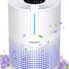 Air Purifiers for Bedroom Home 430 Sq.Ft, MOOKA H13 HEPA Filter Small Portable Air Purifier with USB Cable Fragrance Sponge for Smokers Pollen Pets Dust Odors, Desktop Air...