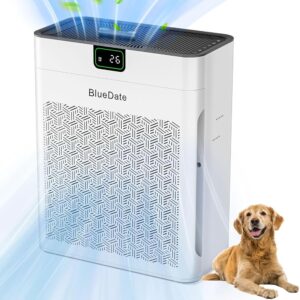 Air Purifiers for bedroom with PM 2.5 Display Air Quality Sensor,Remove Pet Hair Dust Smoke Pollutants Odor, 25dB Sleep Mode, Timer,Aromatherapy,HEPA Air Purifier for Home Large...