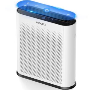 Air Purifiers for Home Large Room 1650ft² with PM2.5 Air Quality Sensor, MOOKA H13 HEPA Filter Air purifier for Pets Smoke Dust Pollen Dander Odor, Air Cleaner with Auto/Sleep...