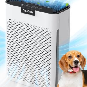 Air Purifiers for Home Large Room 2000 Ft² with Washable Filters, Fragrance Sponge, MOOKA H13 HEPA Filter Pet Air Purifier for Bedroom, Air Cleaner for Smoke Dust Pollen Pets...