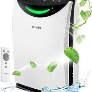 Air Purifiers for Home Large Room Up to 1035 Sq Ft - 4 in 1 Humidifier and Air Purifier in One, UV-C Light and Ionizer - Ultra Quiet Air Cleaner with H13 True HEPA Air Filter...