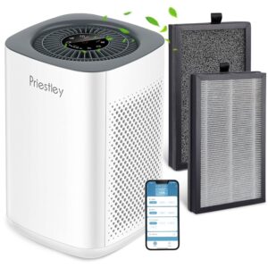 Air Purifiers for Home Large Room up to 1100 Ft² + 2PACK Replacement Filter with 3 Stage Filtration