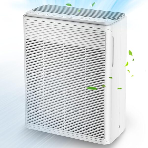 Air Purifiers for Home Large Room up to 1460ft², CADR 260m³/h,2024 Upgraded H13 True Hepa Filter/Low Noise Air Cleaner For Office, Bedrooms,Dorm, Apartment, Kitchen,3 Fan...