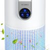 Air Purifiers for Home Large Room Up to 1500ft² with Aromatherapy, MOOKA HEPA Air Purifier for Bedroom Pets Kitchen, Air Filter Cleaner for Smoke Pollen Dust Dander Odor, 15dB,...
