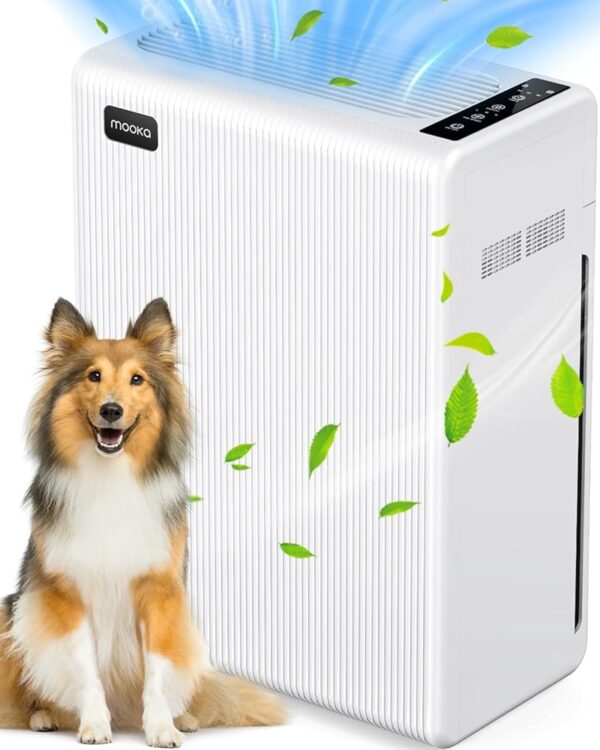 Air Purifiers for Home Large Room up to 1740ft², H13 HEPA Air Filter for Pets Hair Dander Smoke Pollen Dust, Non-Ozone, Portable Air Purifiers for Bedroom Office Living Room,...