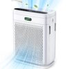 Air Purifiers for Home Large Room Up to 2200 Sq Ft, H13 Hepa Double-Sided Air Filter Purifier with PM 2.5 Display Air Quality Sensor, Air Cleaner for Bedroom, Dust, Pets, Smoke,...