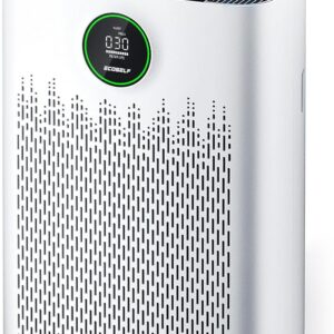 Air Purifiers for Home Large Room, with Smart Mode, PM2.5 Air Quality Display, 22dB Sleep Mode, Aromatherapy, Cover Up to 1295 Ft² with 2X-Purification & 360°Air Outlet, HAP603,...