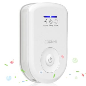 Air Purifiers Plug In for Home, Mini Odor Eliminator丨Ozone Negative Ion Dual Function丨Ionizer to Remove Smoke Pet Smell, Portable Deodorizer Freshener Cleaner for House Bedroom...