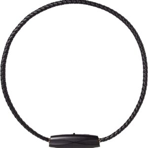 Airvida M1 Ionic Wearable Air Purifier (Black) – Up to 99% Pollutant Removal Rate, Stylish & Lightweight with 3 Modes, Titanium Necklace & Clip, Silent Operation, 20g