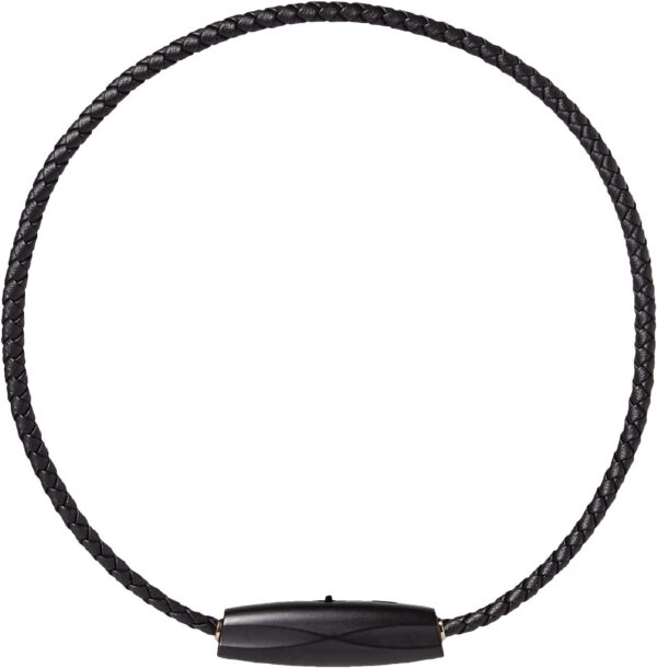 Airvida M1 Ionic Wearable Air Purifier (Black) – Up to 99% Pollutant Removal Rate, Stylish & Lightweight with 3 Modes, Titanium Necklace & Clip, Silent Operation, 20g
