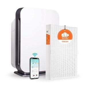 Alen Air Purifier BreatheSmart 75i HEPA with Fresh Filter + Carbon for Large Rooms up to 2600 Sq. Ft - Perfect for Living Room & Kitchen - Captures Allergens, Dust, & Mold +...