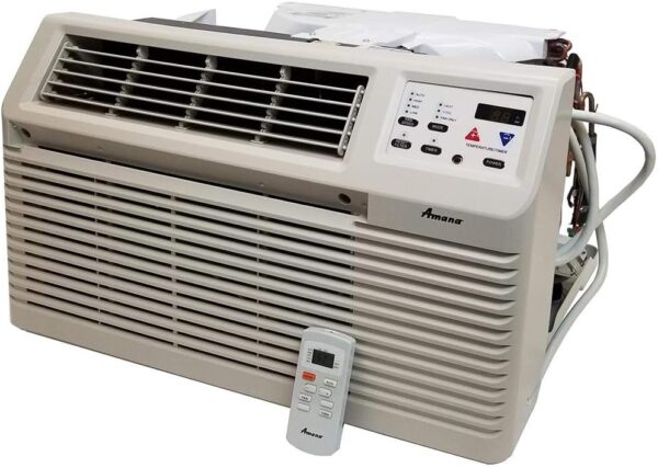 AMANA 7,400 BTU 230-Volt/208-Volt Through-The-Wall Air Conditioner and Heat Pump with 3.5 kW Electric Heat