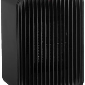 Amazon Basics Ceramic Space Heater, Electric Heater for Indoor Use With 3 Heat Settings, Temperature Control, Lightweight (1.7 LBS), 520W, 5.1"L x 3.5"W x 7"H