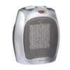 Amazon Basics Ceramic Space Heater, Portable Heater for Indoor Use, for Office and Home, With Overheat and Tip-Over Protection, Thermostat, Non-Oscillating, 1500W, Silver,...