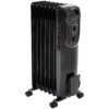 Amazon Basics Oil Heater, Radiator Heater for Indoor Use, With Over-Heat Protection, 7 Oil-Filled Steel Fins, 3 Heat Settings, ETL-certified Safety, 1500W, Black, 11"D x 14.8"W...