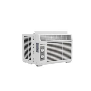 Amazon Basics Window-Mounted Air Conditioner with Mechanical Control - Cools 150 Square Feet, 5000 BTU, AC Unit, White