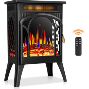 Antarctic Star 16 Inch Electric Fireplace, Freestanding Fireplace Stove with 3D Flame Effect, Small Electric Fireplace Heaters for Indoor Use with Remote, Temperature...