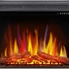 Antarctic star 36" Electric Fireplace Insert, Freestanding & Recessed Electric Stove Heater, LED Adjustable Flame with Burning Fireplace Logs Touch Screen, Remote Control,...