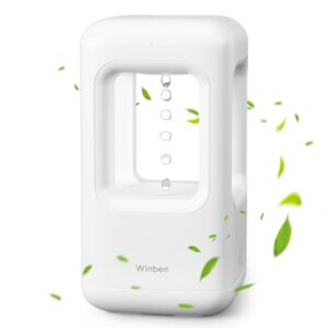 Anti Gravity Humidifiers for Bedroom, Small Cool Mist Ultrasonic Air Humidifier Quiet for Indoor Plant Baby Nursery Kids Home Office Desk White